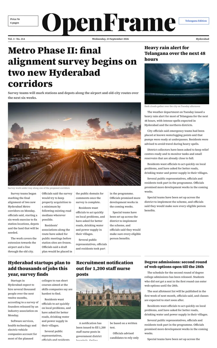 Telangana Edition — 2026-09-23